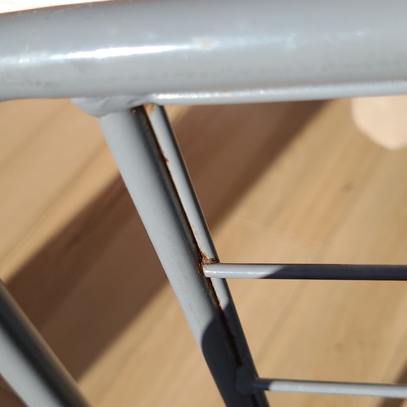 Vintage 80's post-modern metal magazine rack - Picture 8 of 8